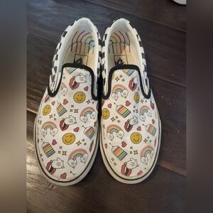 Vans, flour shop slip on, size 8